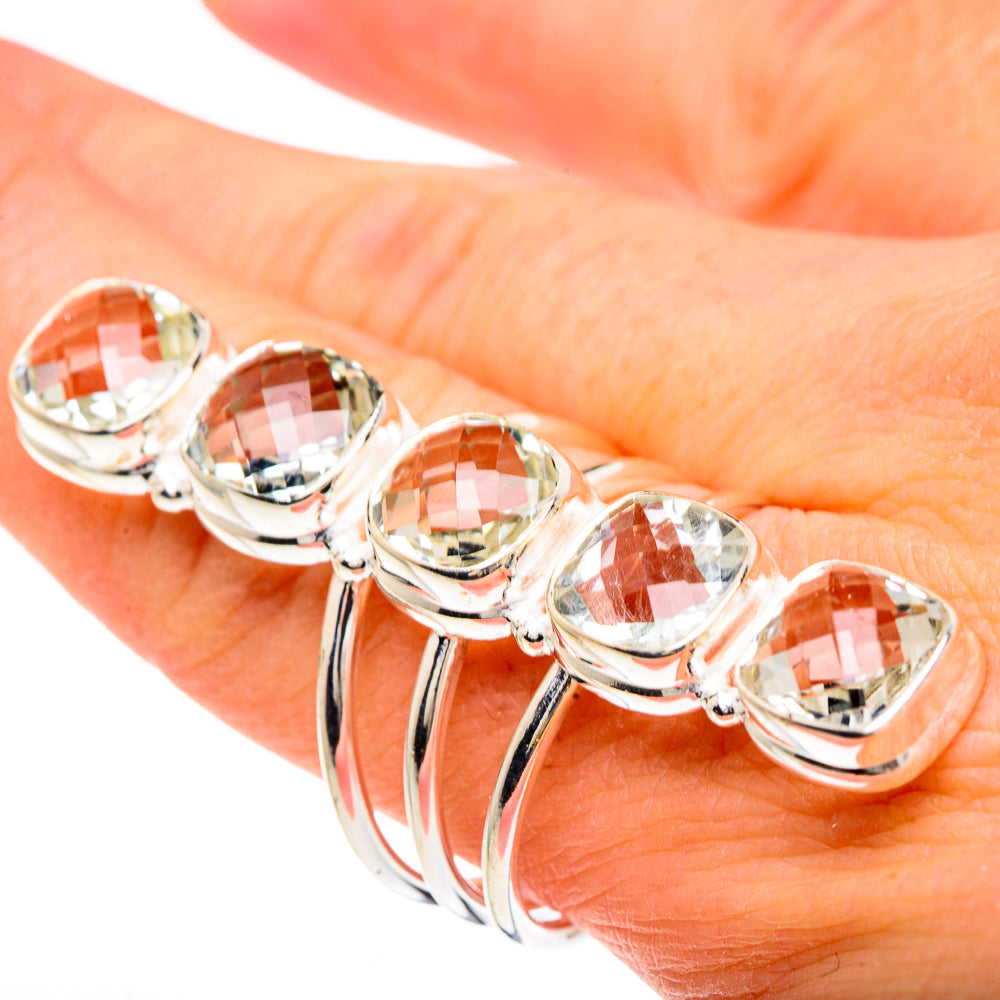 White Quartz Rings handcrafted by Anasilvercos - RING91736
