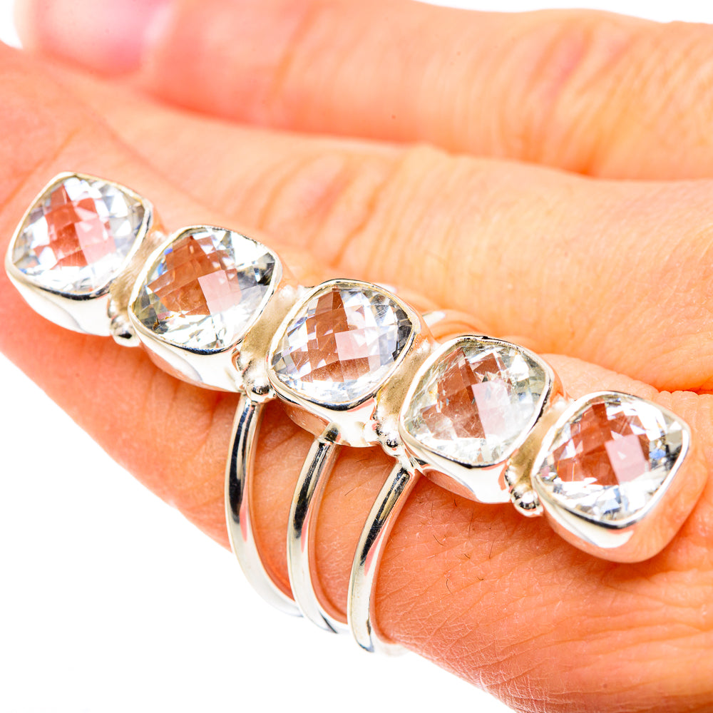 White Quartz Rings handcrafted by Anasilvercos - RING91746