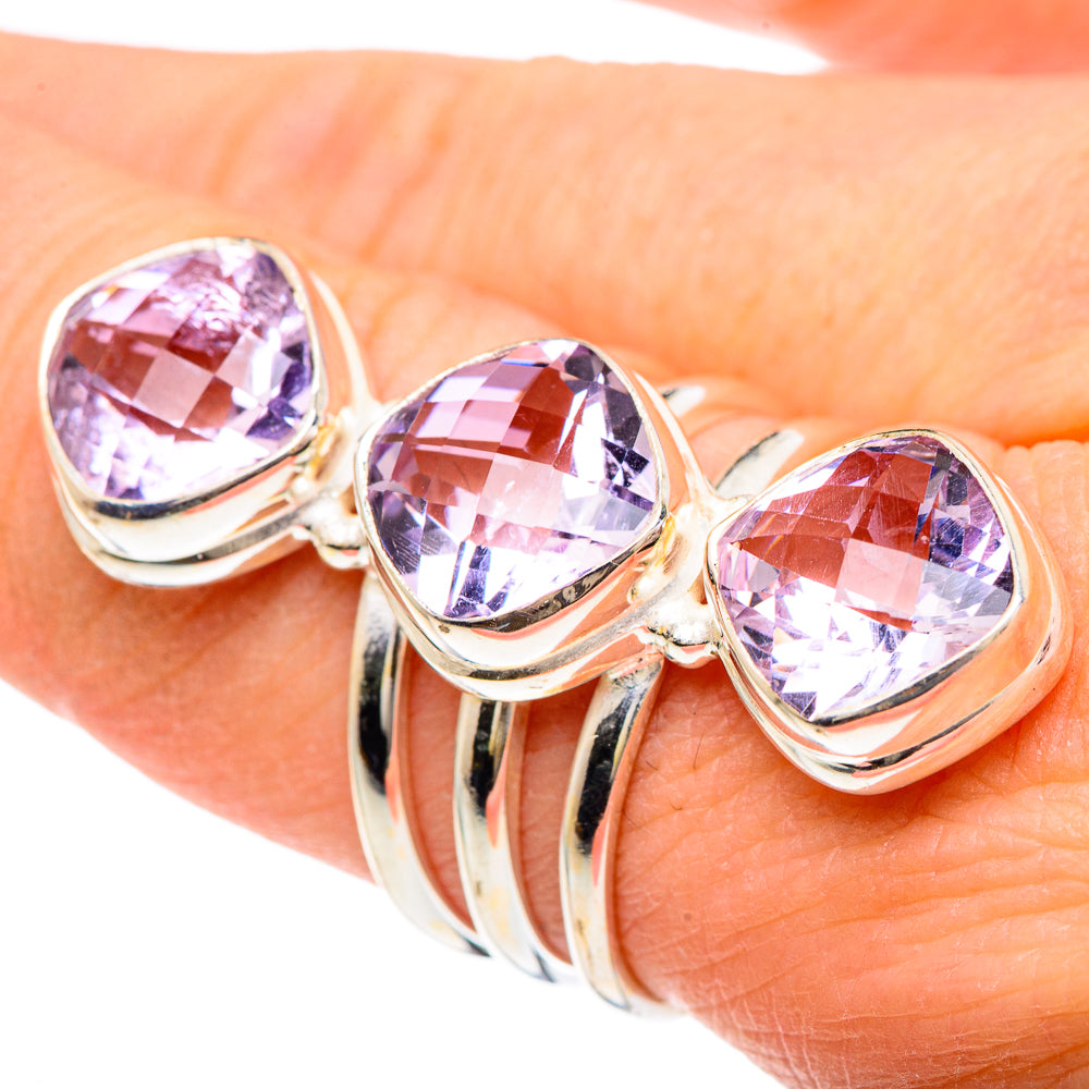 Kunzite Rings handcrafted by Anasilvercos - RING91748