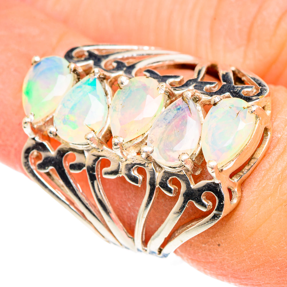Ethiopian Opal Rings handcrafted by Anasilvercos - RING91760