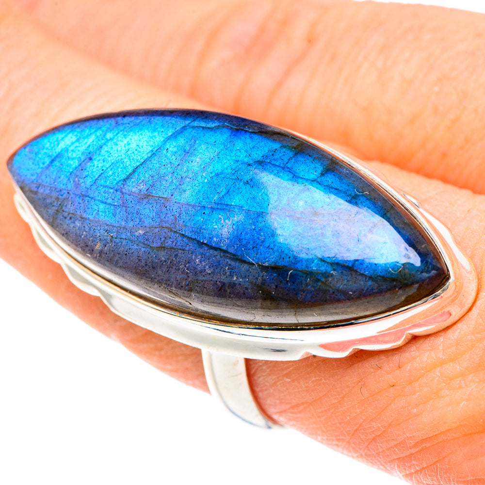 Labradorite Rings handcrafted by Anasilvercos - RING91763