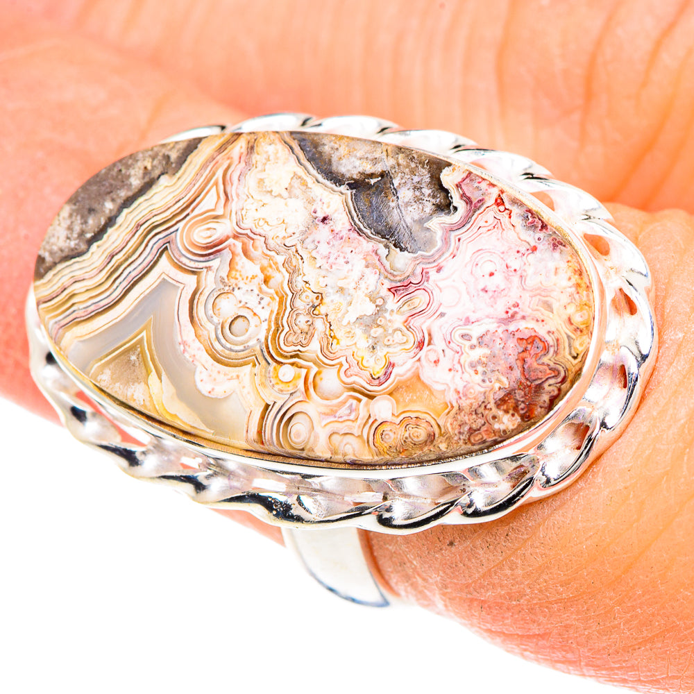 Crazy Lace Agate Rings handcrafted by Anasilvercos - RING91771