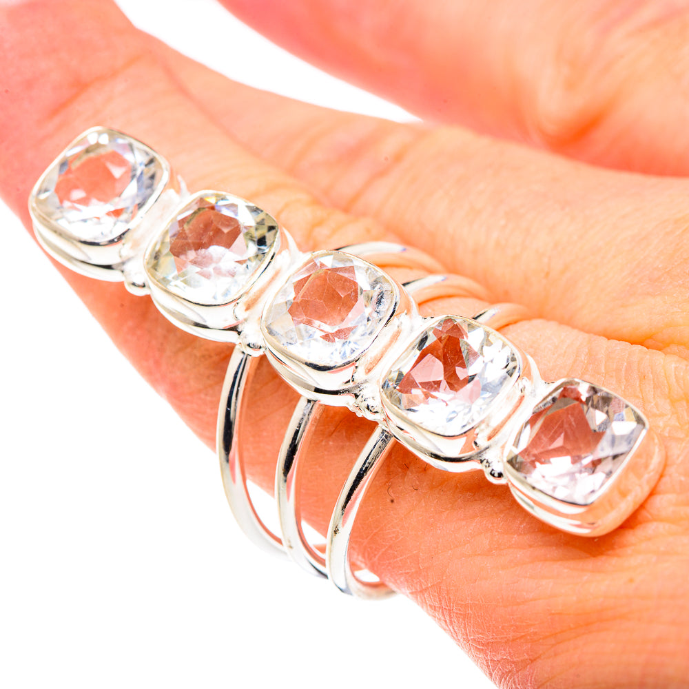 White Quartz Rings handcrafted by Anasilvercos - RING91793