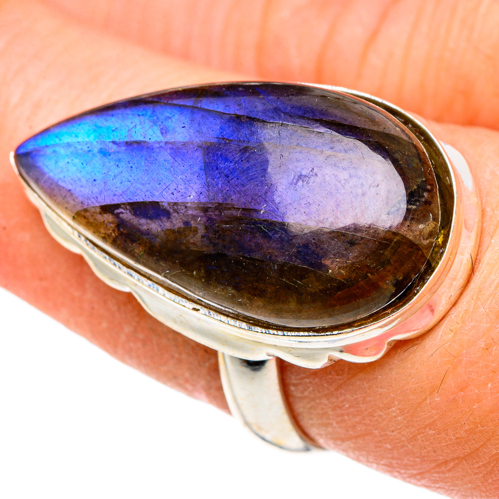 Labradorite Rings handcrafted by Anasilvercos - RING91795