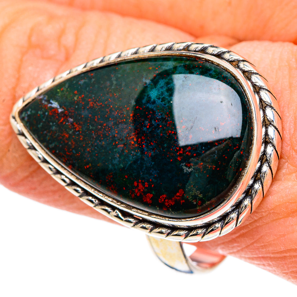 Bloodstone Rings handcrafted by Anasilvercos - RING91796