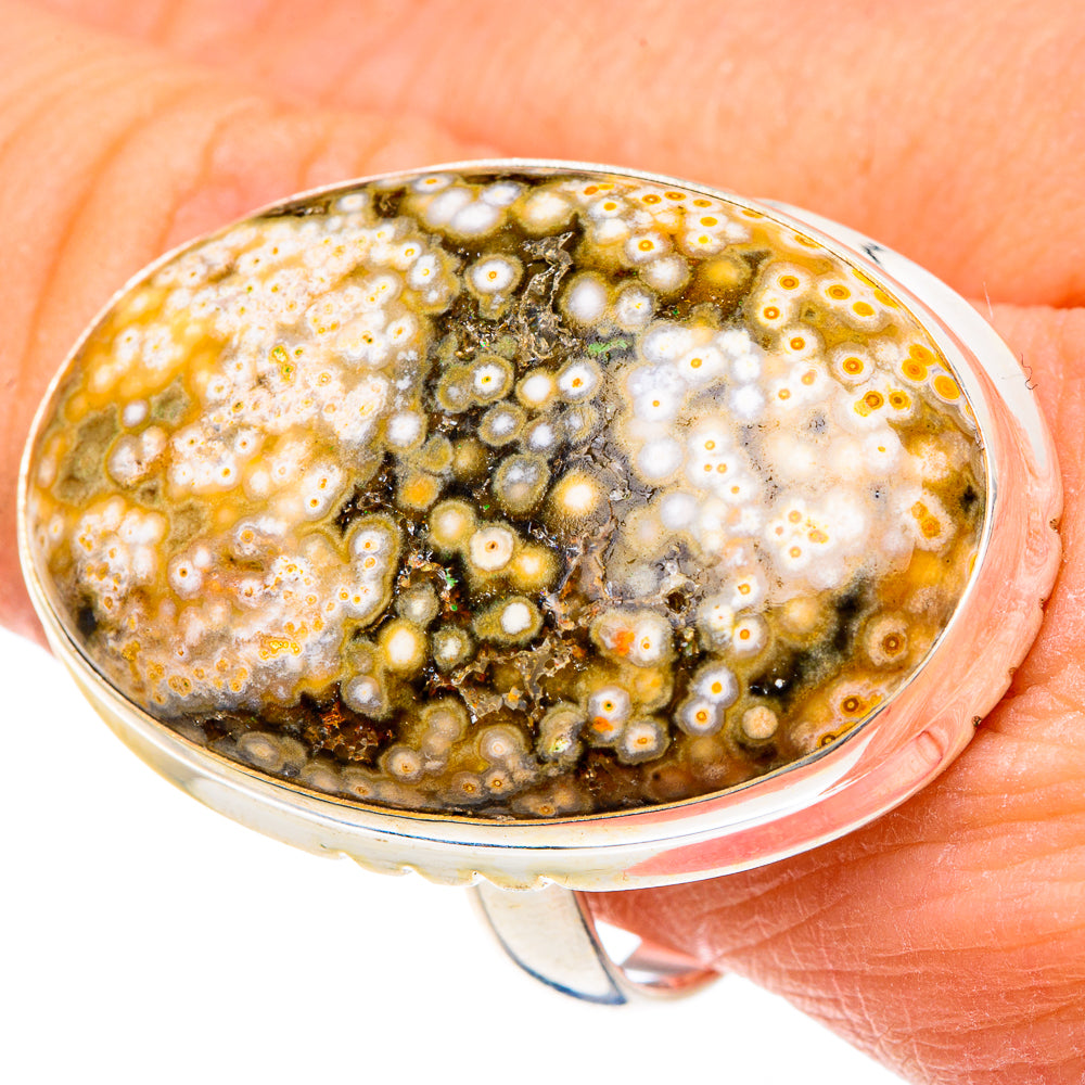 Ocean Jasper Rings handcrafted by Anasilvercos - RING91797
