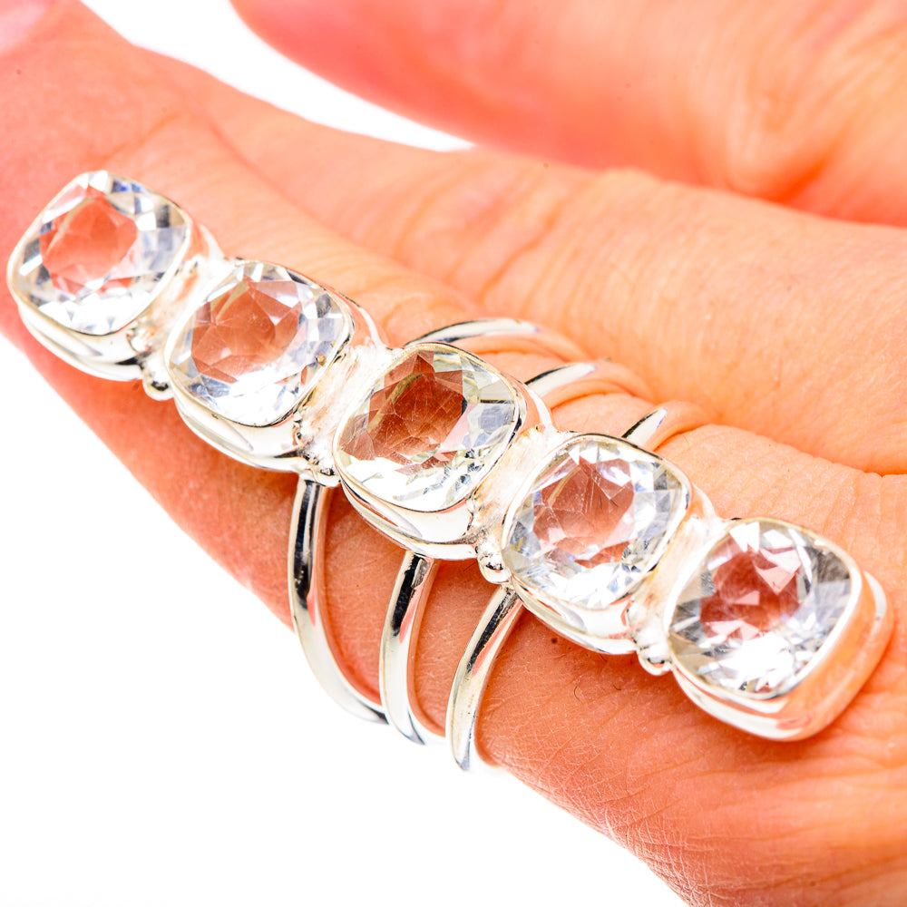 White Quartz Rings handcrafted by Anasilvercos - RING91801