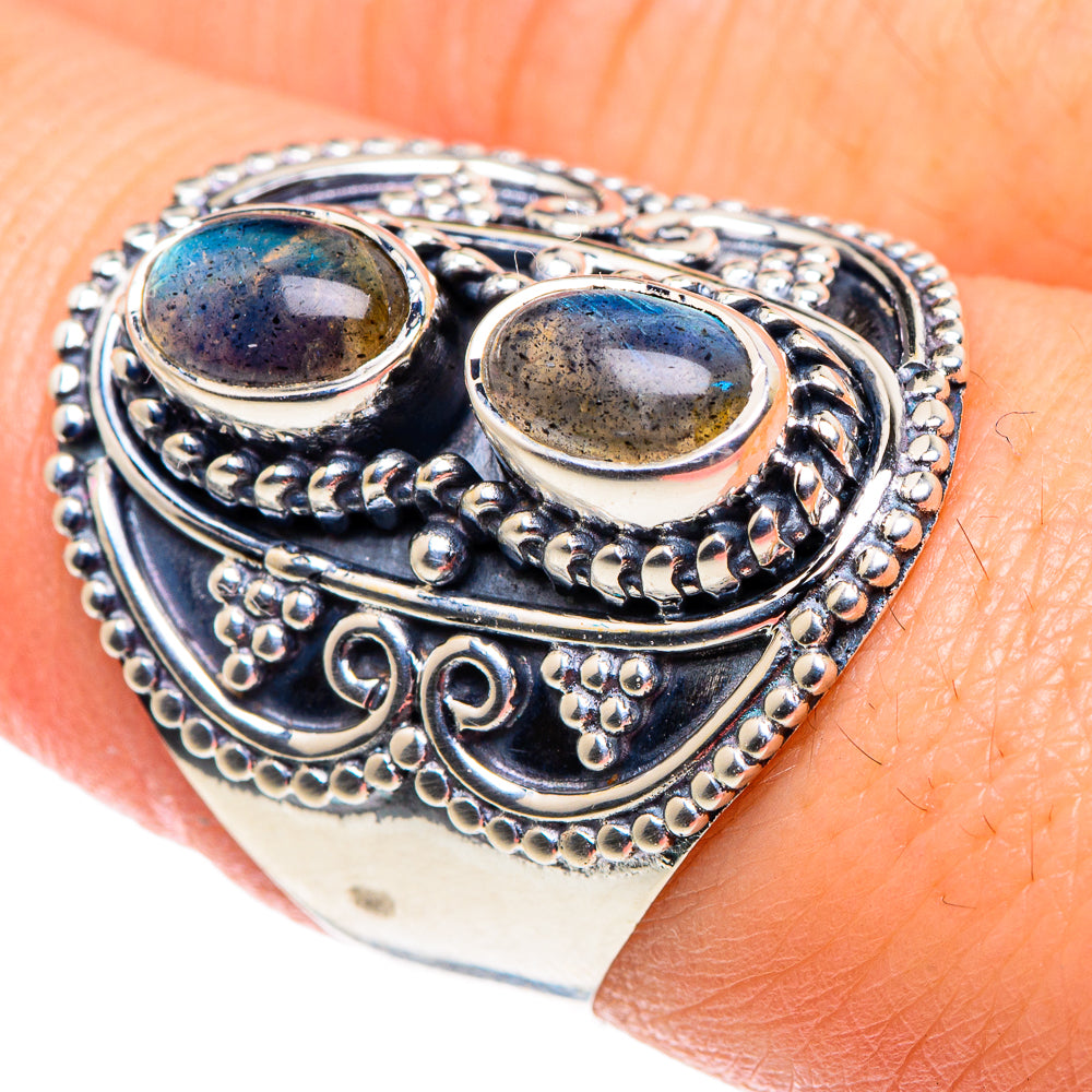 Labradorite Rings handcrafted by Anasilvercos - RING91808