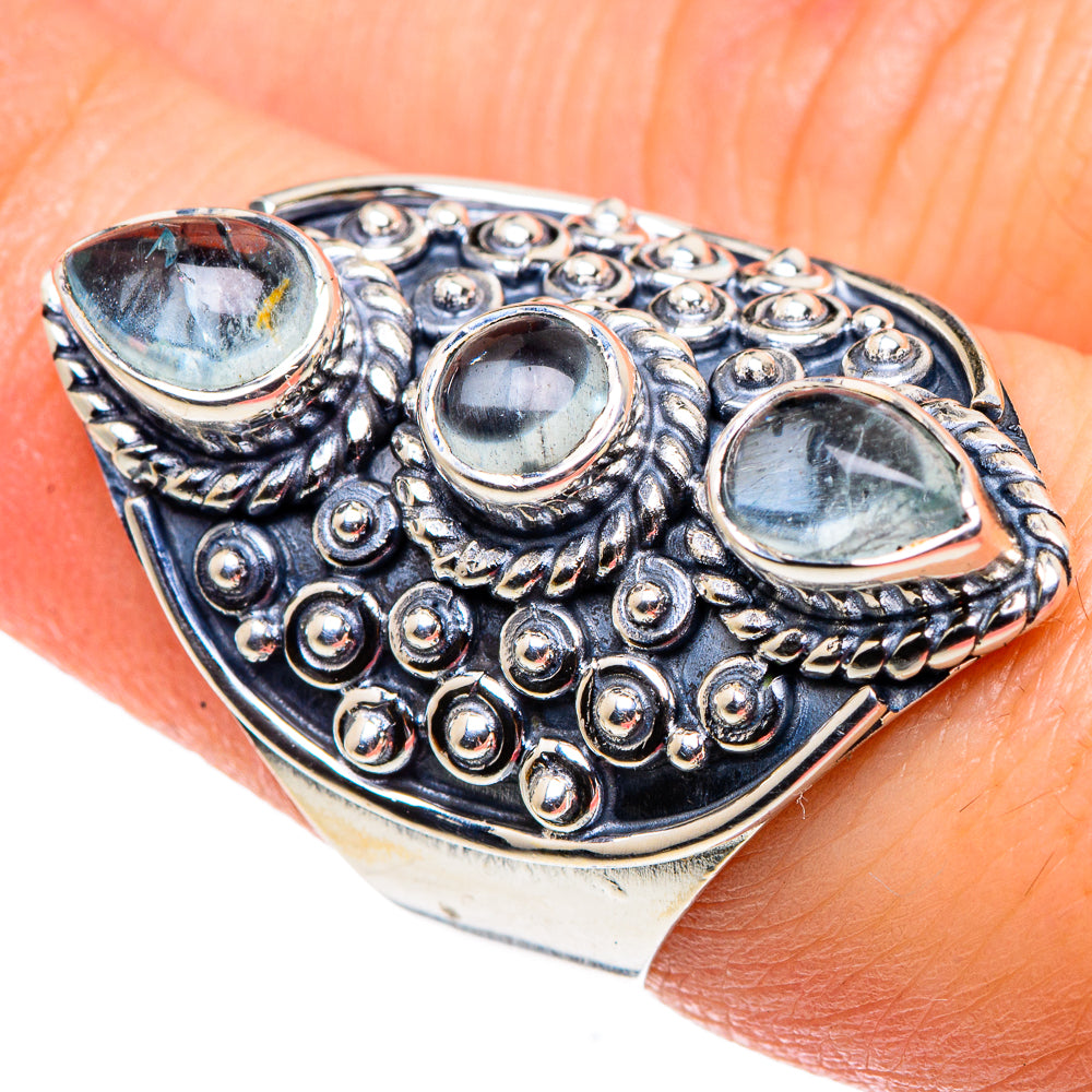 Blue Topaz Rings handcrafted by Anasilvercos - RING91812