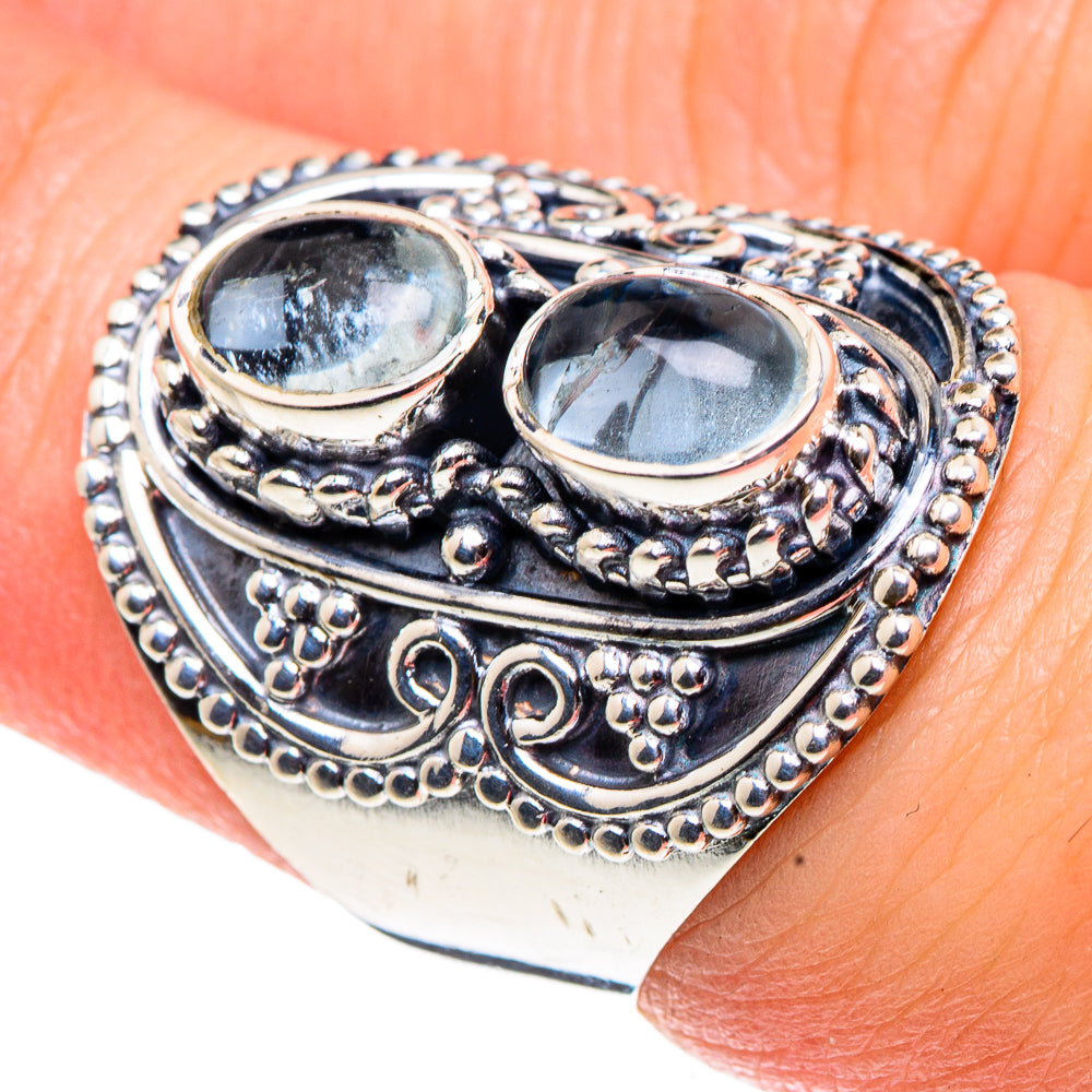 Blue Topaz Rings handcrafted by Anasilvercos - RING91843