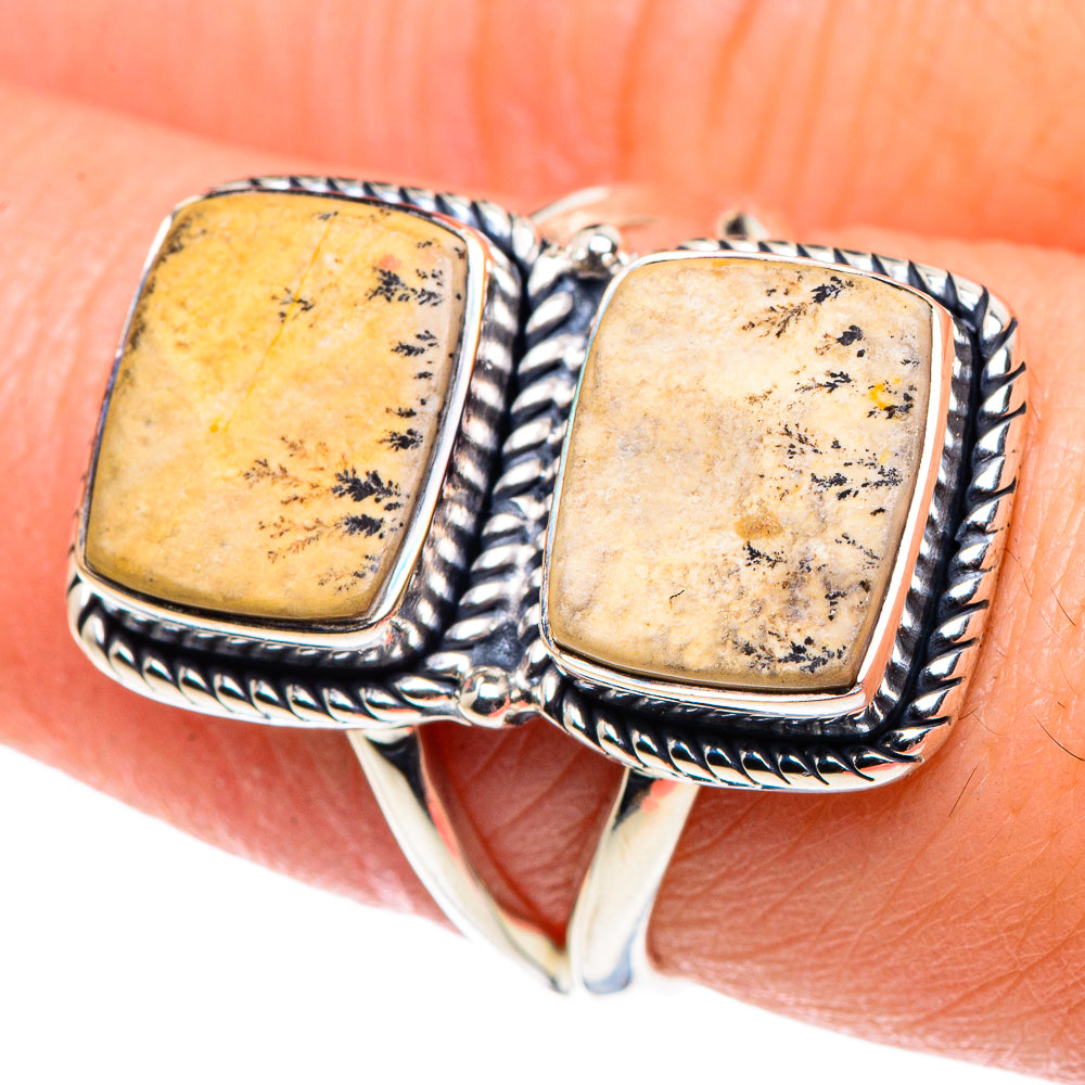 Germany Psilomelane Dendrite Rings handcrafted by Anasilvercos - RING91847