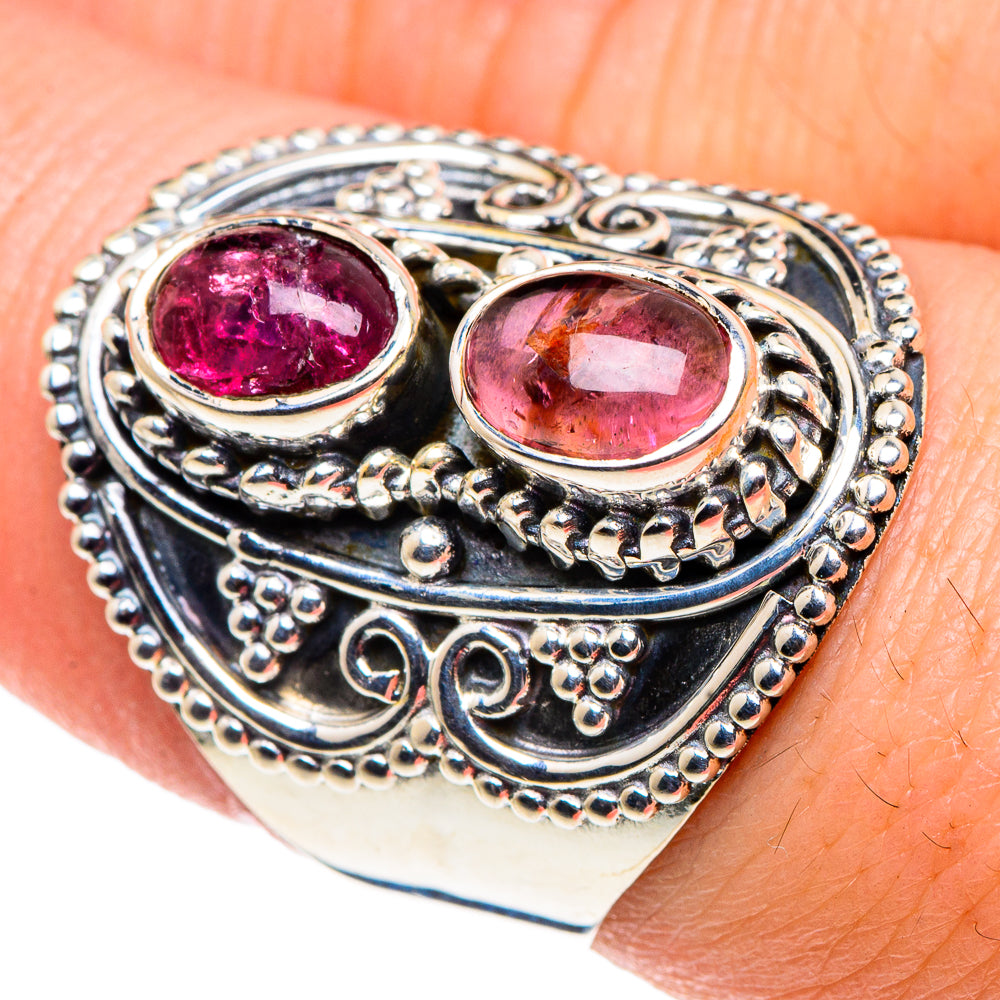 Pink Tourmaline Rings handcrafted by Anasilvercos - RING91850