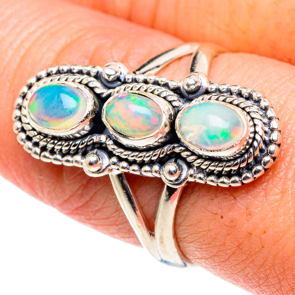 Ethiopian Opal Rings handcrafted by Anasilvercos - RING91860
