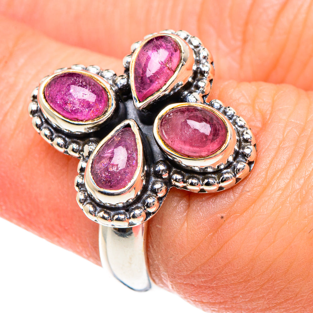 Pink Tourmaline Rings handcrafted by Anasilvercos - RING91876