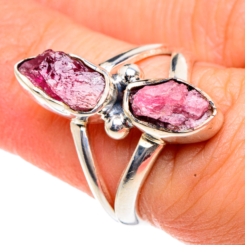 Pink Tourmaline Rings handcrafted by Anasilvercos - RING91877