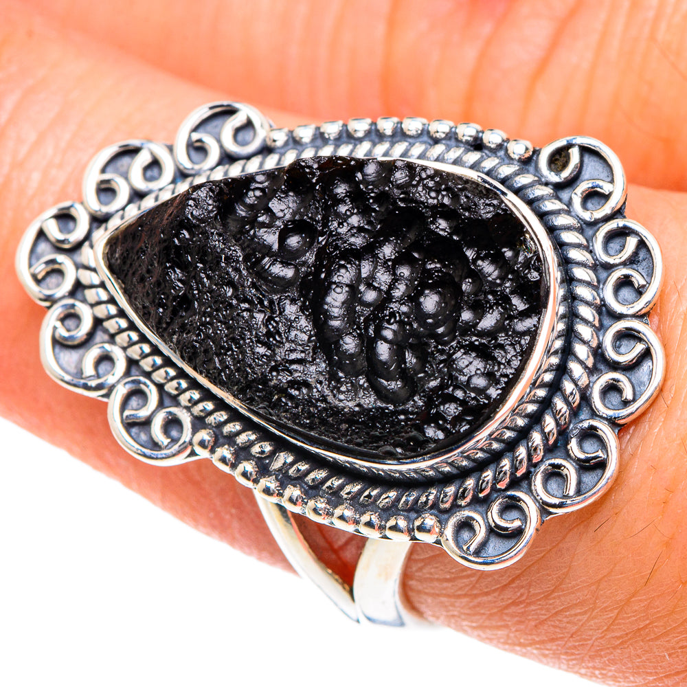 Tektite Rings handcrafted by Anasilvercos - RING91881