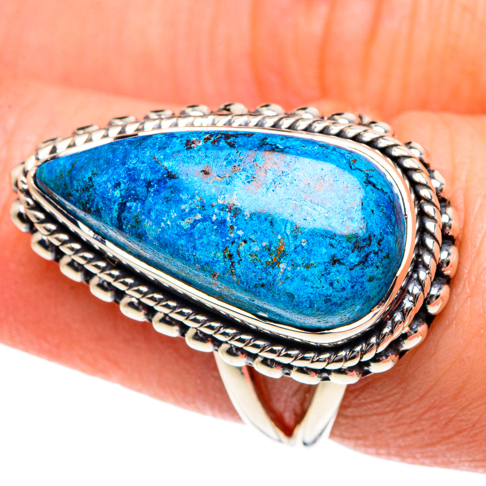 Chrysocolla Rings handcrafted by Anasilvercos - RING91886