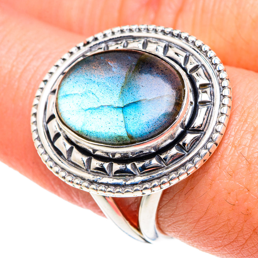 Labradorite Rings handcrafted by Anasilvercos - RING91887