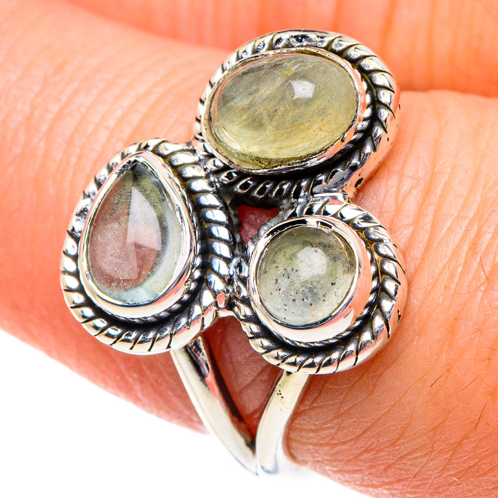 Prehnite Rings handcrafted by Anasilvercos - RING91895