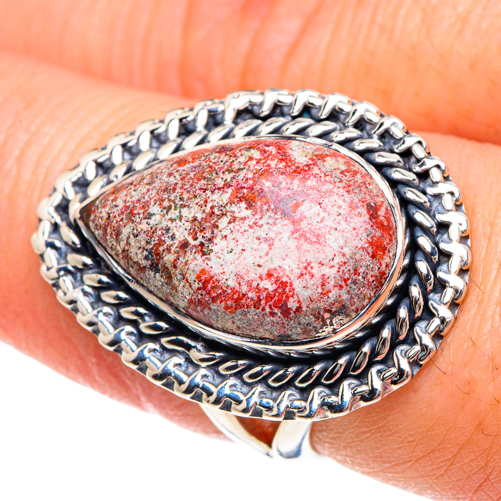 Thulite Rings handcrafted by Anasilvercos - RING91902