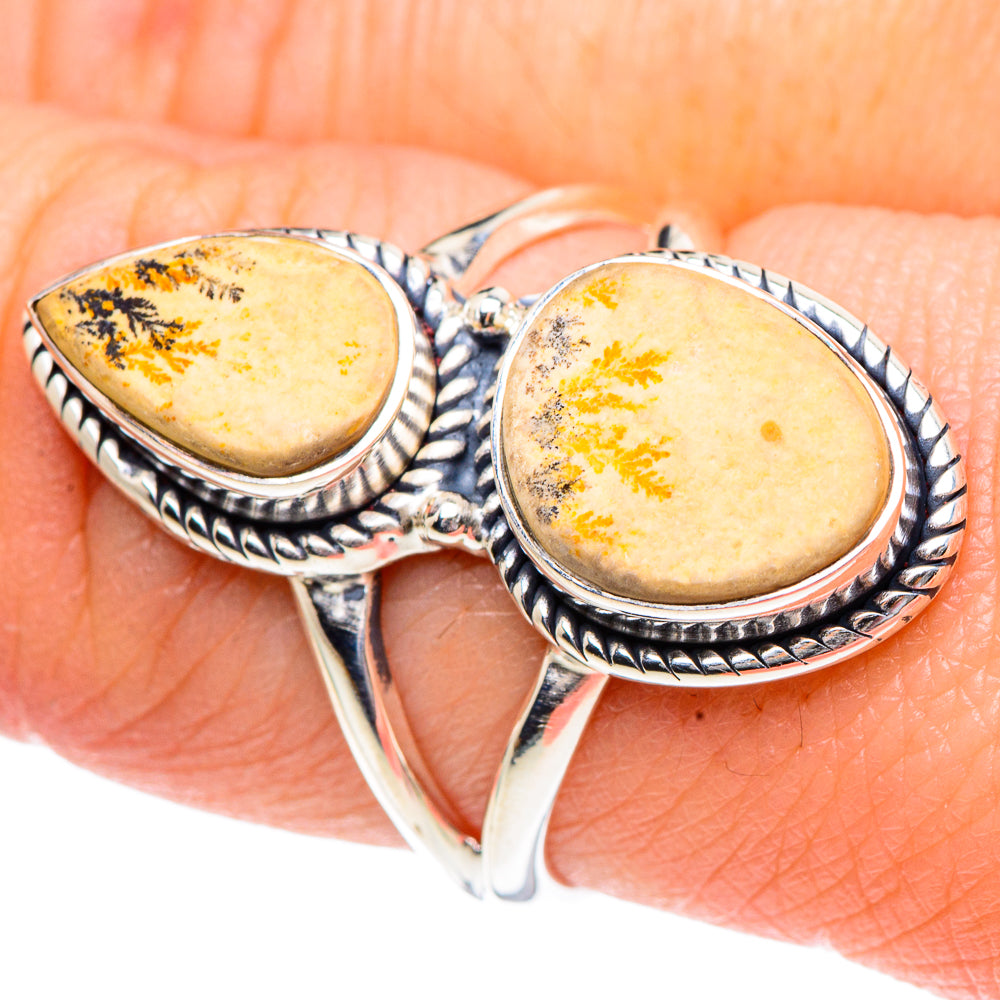 Germany Psilomelane Dendrite Rings handcrafted by Anasilvercos - RING91923