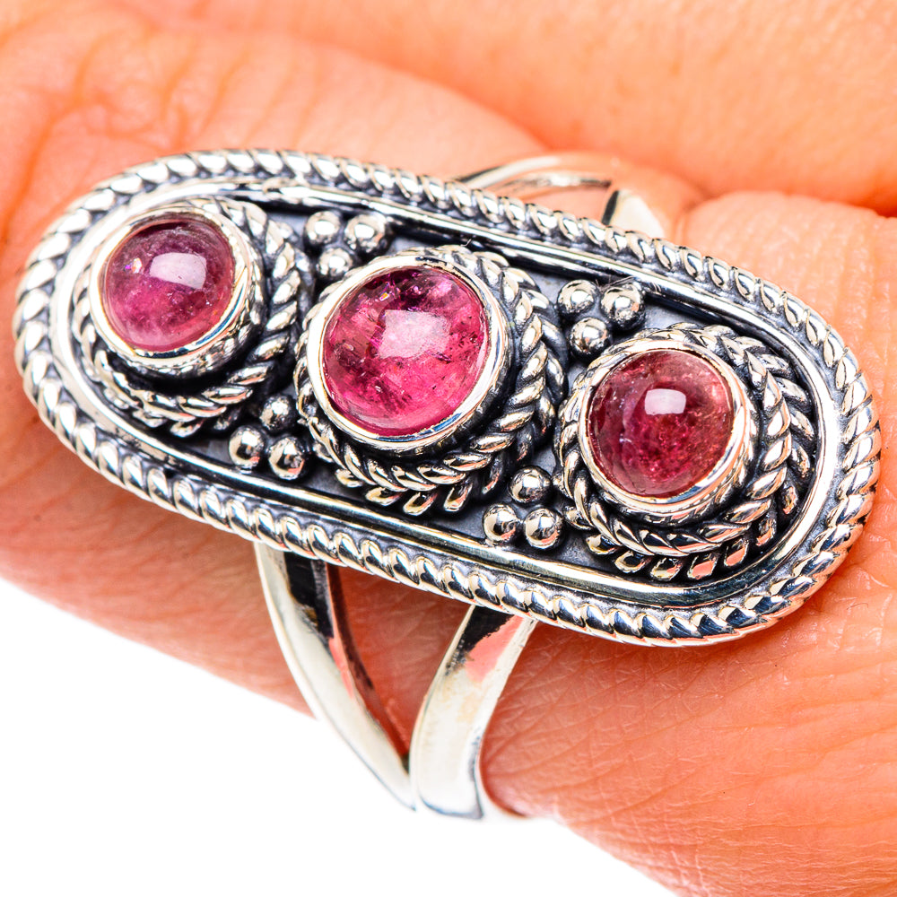 Pink Tourmaline Rings handcrafted by Anasilvercos - RING91925