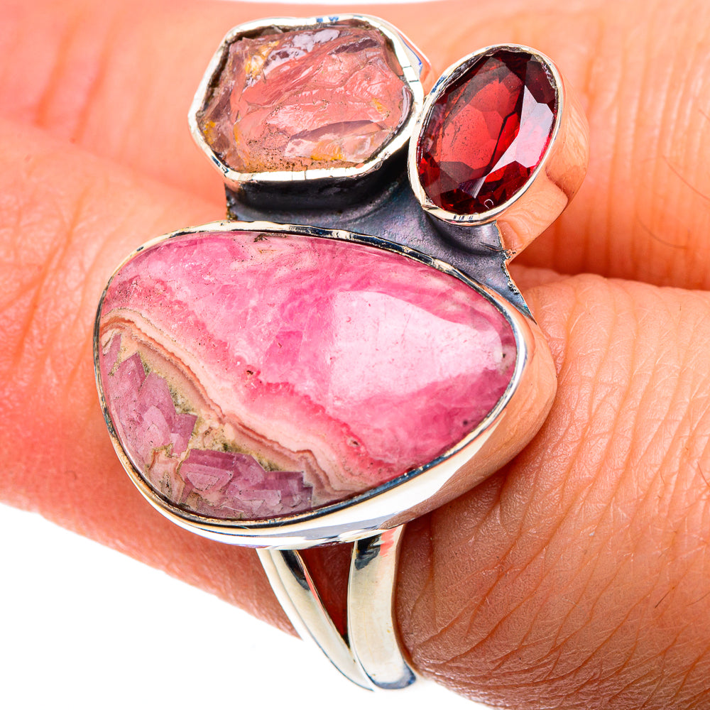 Rhodochrosite Rings handcrafted by Anasilvercos - RING91926