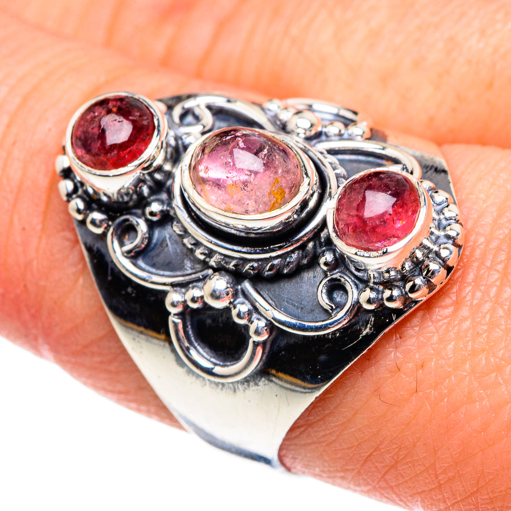 Pink Tourmaline Rings handcrafted by Anasilvercos - RING91927