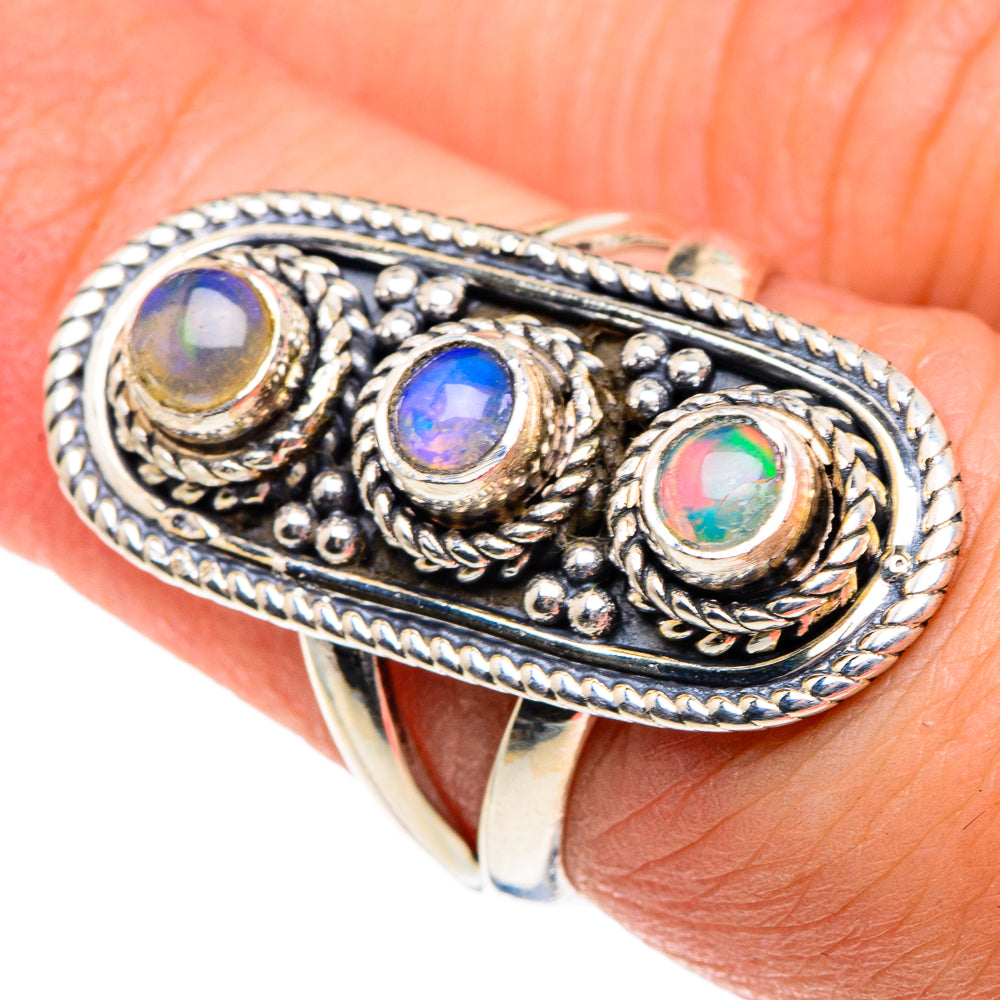 Ethiopian Opal Rings handcrafted by Anasilvercos - RING91934