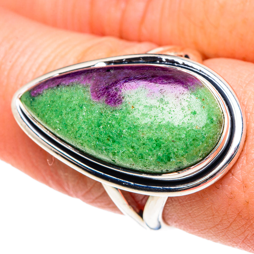 Ruby Zoisite Rings handcrafted by Anasilvercos - RING91944