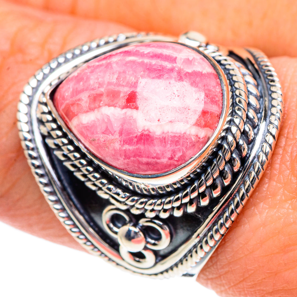 Rhodochrosite Rings handcrafted by Anasilvercos - RING91969