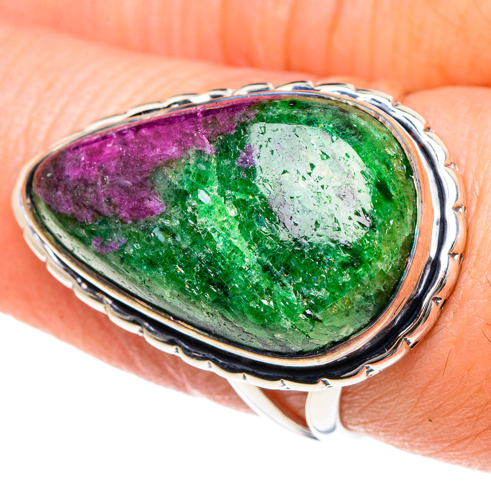 Ruby Zoisite Rings handcrafted by Anasilvercos - RING91981