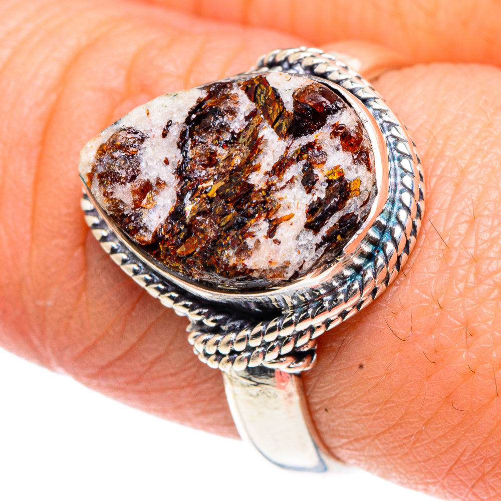 Astrophyllite Rings handcrafted by Anasilvercos - RING91982