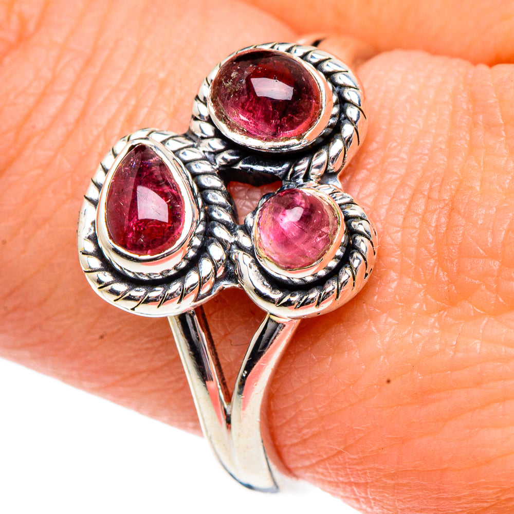 Pink Tourmaline Rings handcrafted by Anasilvercos - RING91984