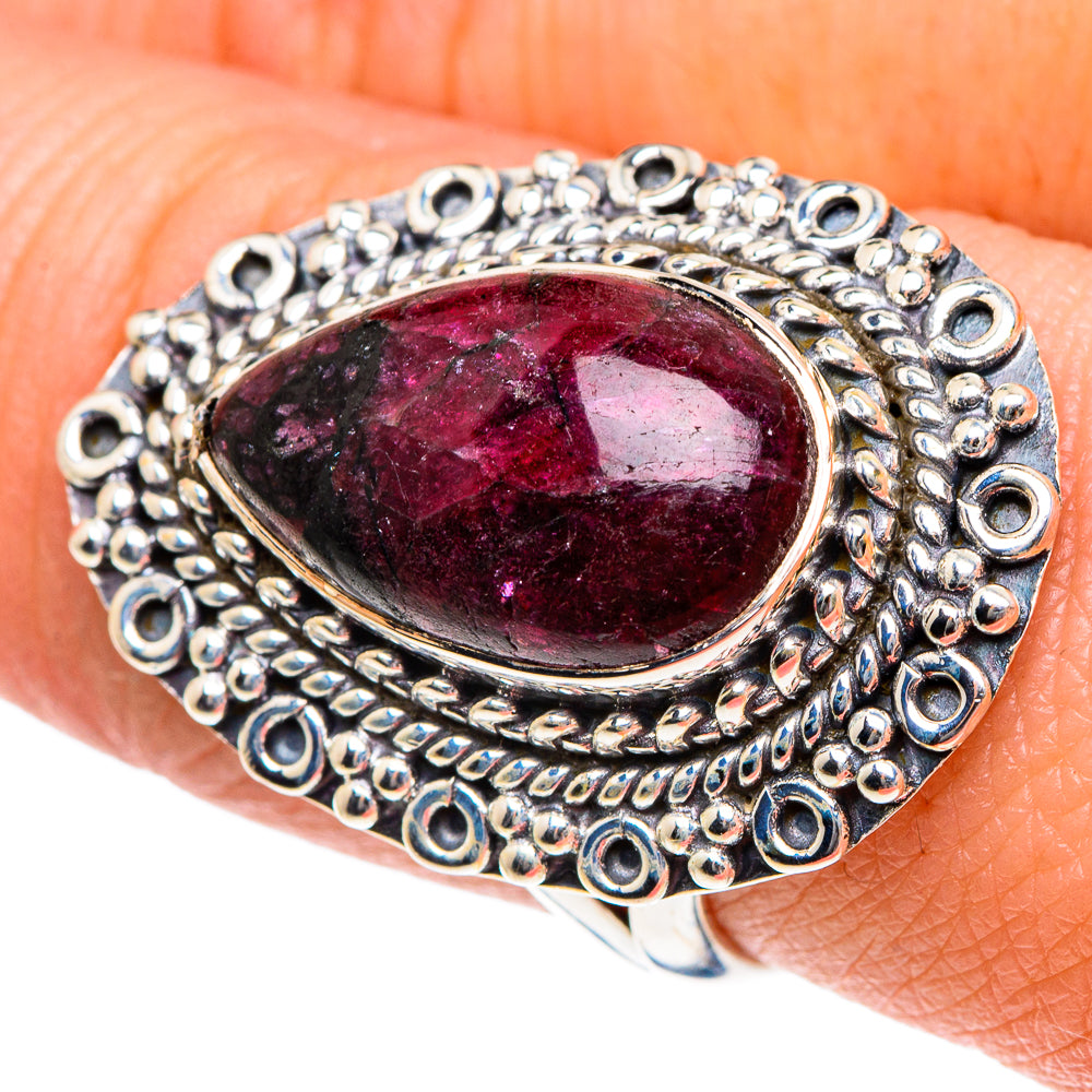 Russian Eudialyte Rings handcrafted by Anasilvercos - RING91993