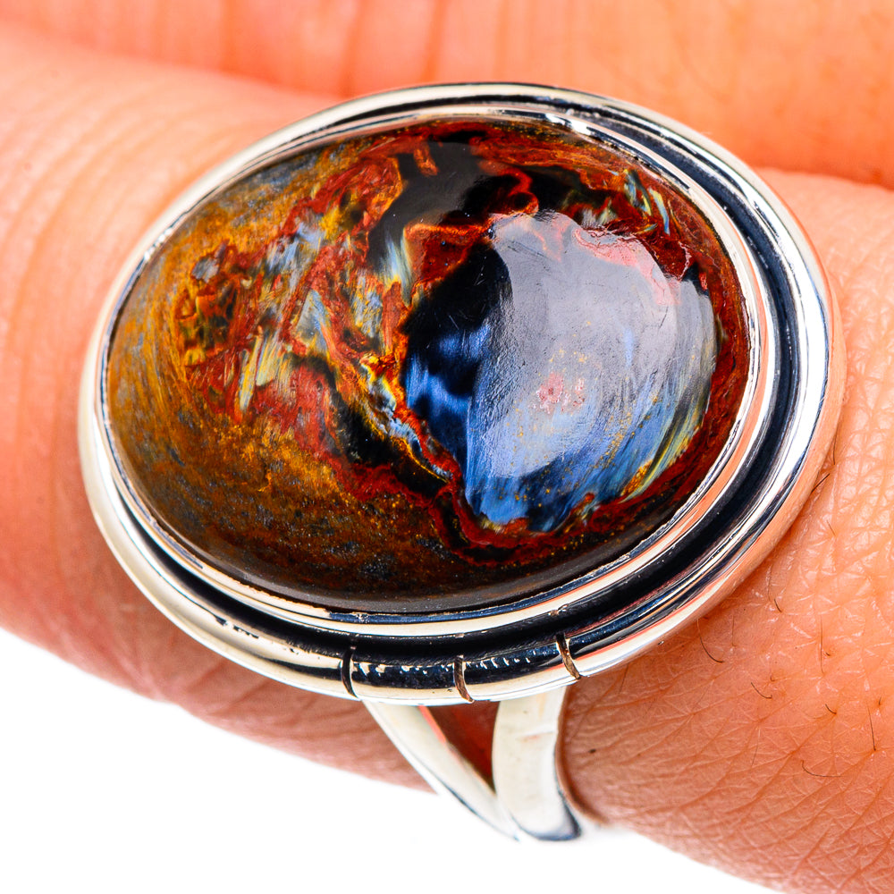 Golden Pietersite Rings handcrafted by Anasilvercos - RING91994