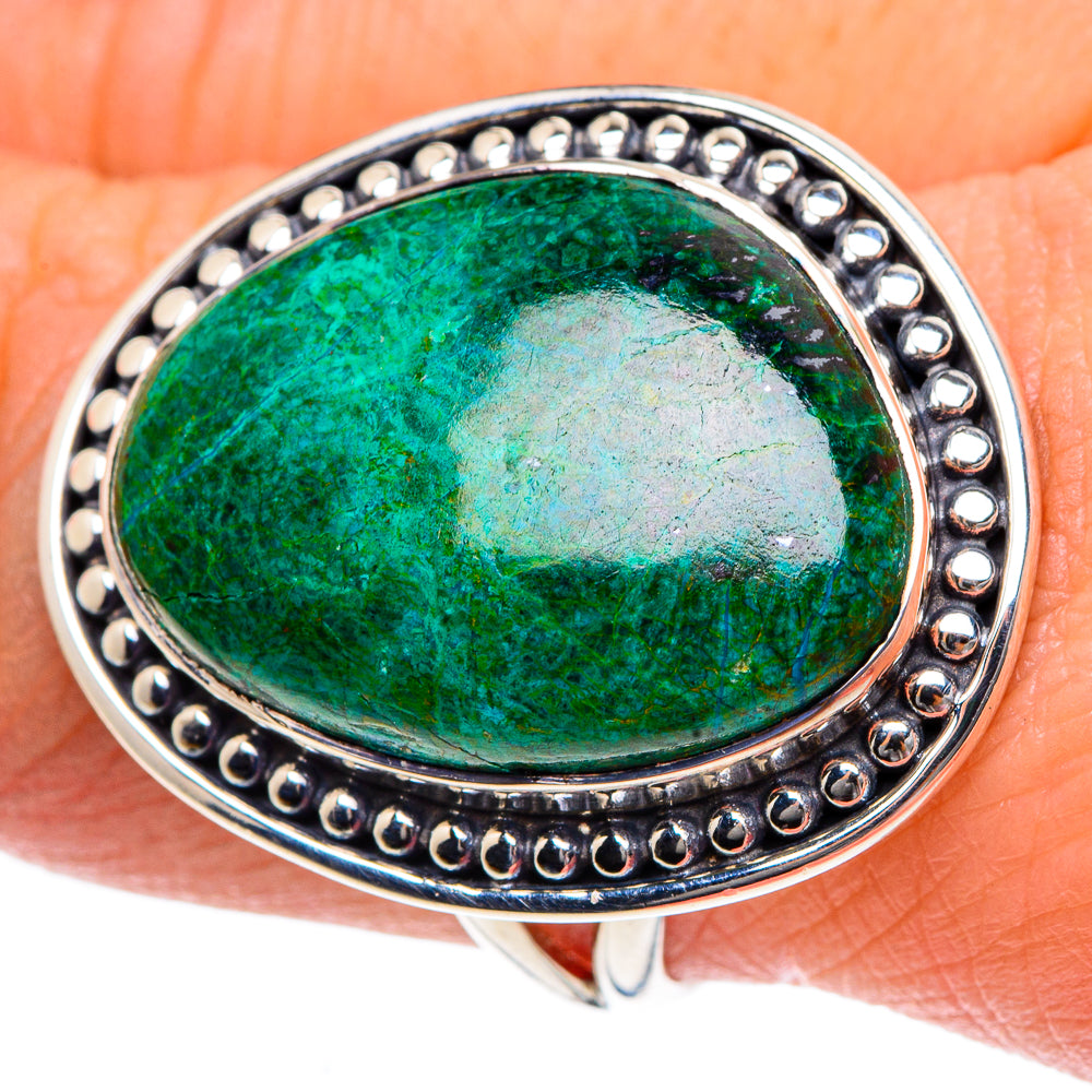 Chrysocolla Rings handcrafted by Anasilvercos - RING92017