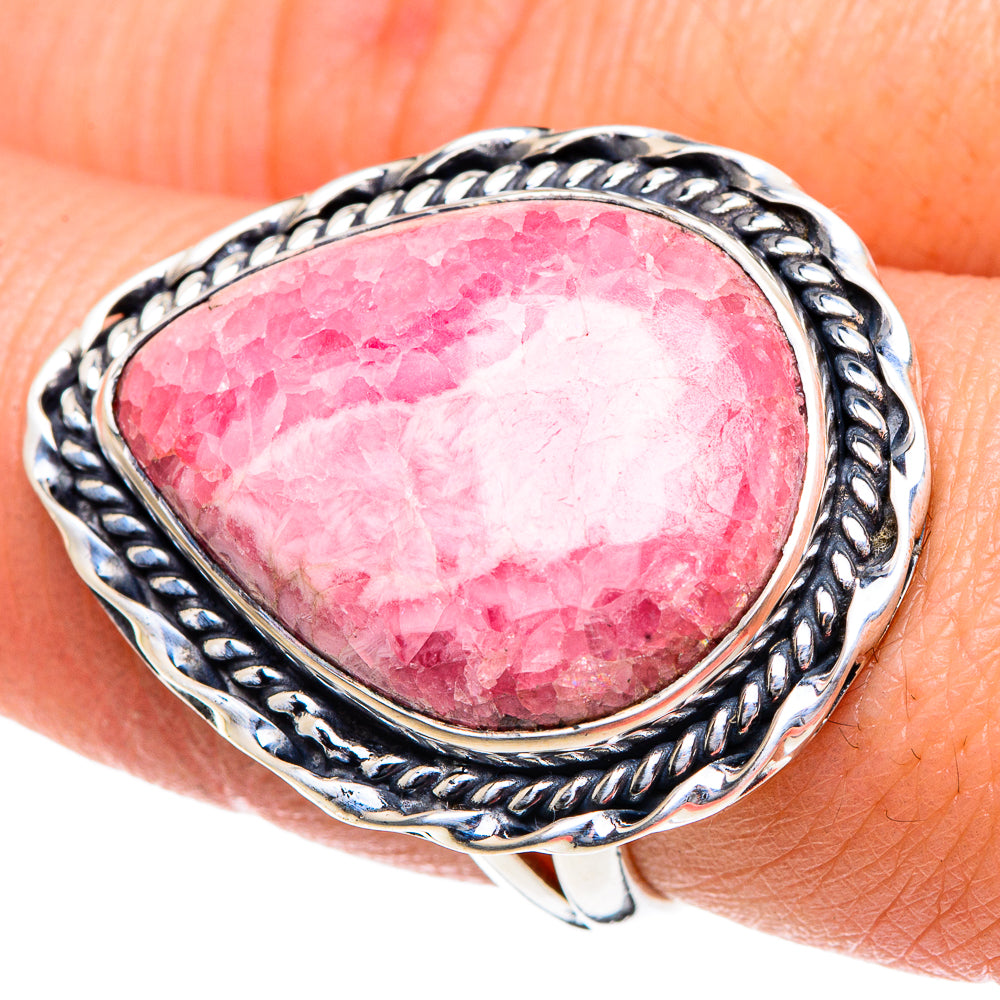 Rhodochrosite Rings handcrafted by Anasilvercos - RING92023