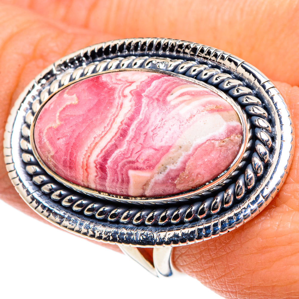 Rhodochrosite Rings handcrafted by Anasilvercos - RING92024