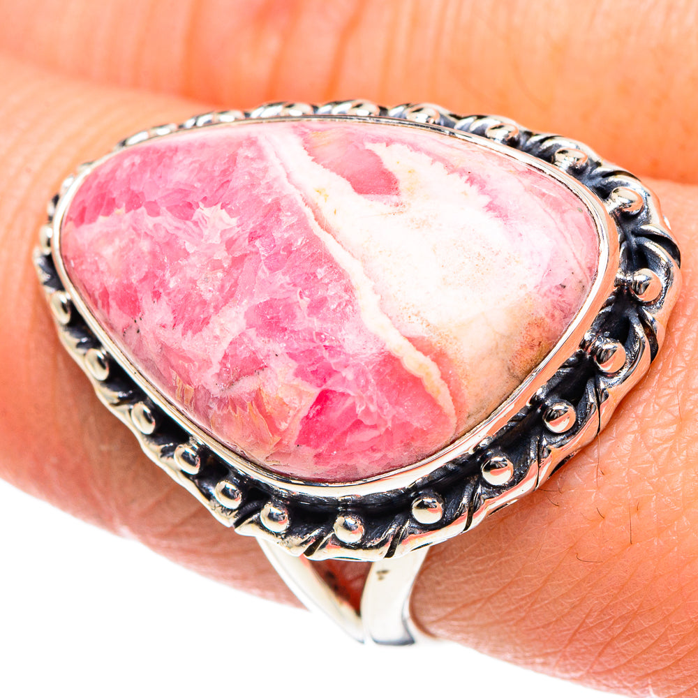 Rhodochrosite Rings handcrafted by Anasilvercos - RING92025