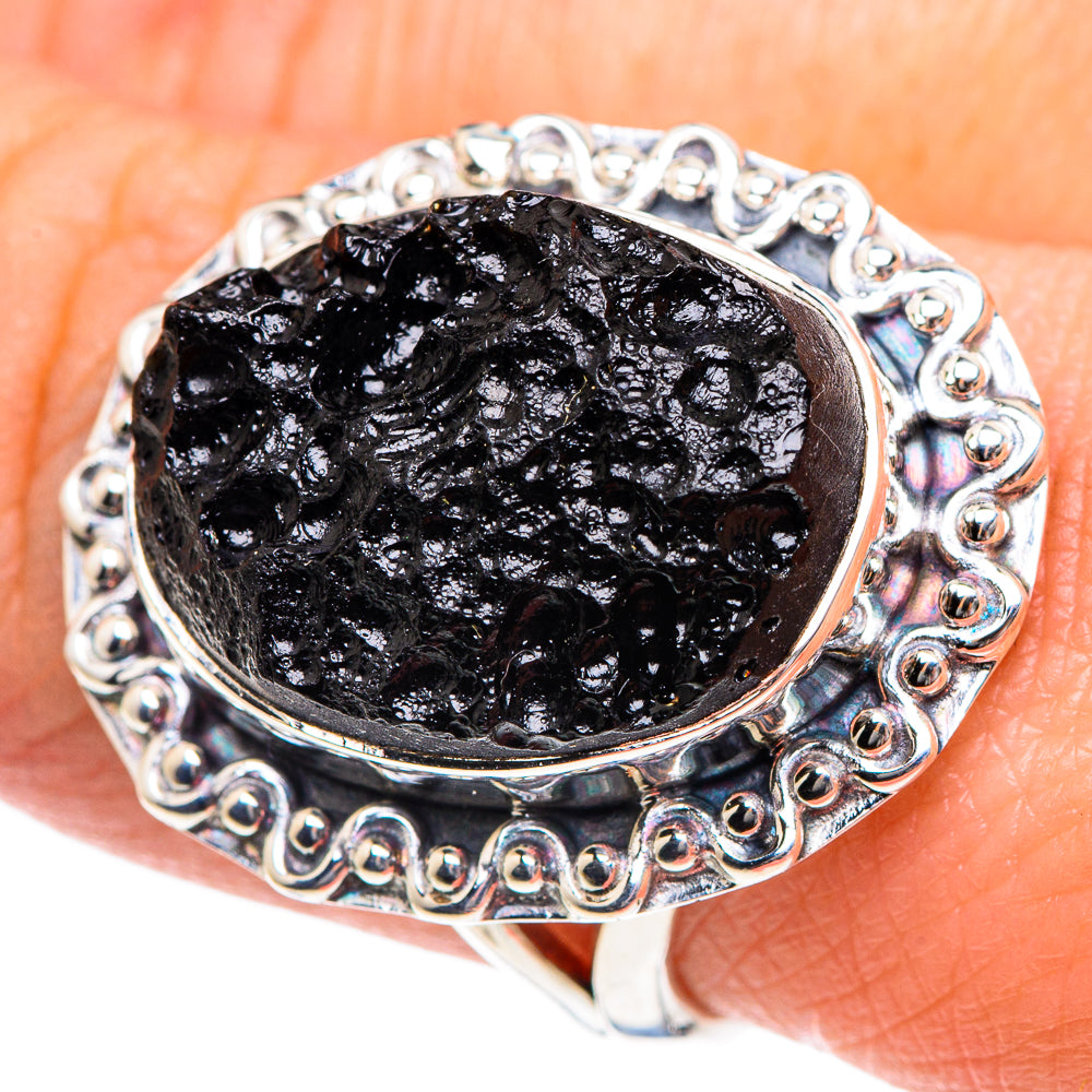 Tektite Rings handcrafted by Anasilvercos - RING92031