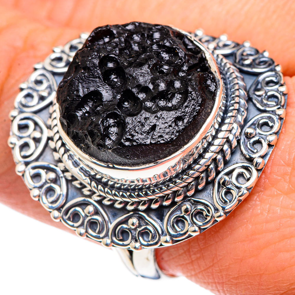 Tektite Rings handcrafted by Anasilvercos - RING92034