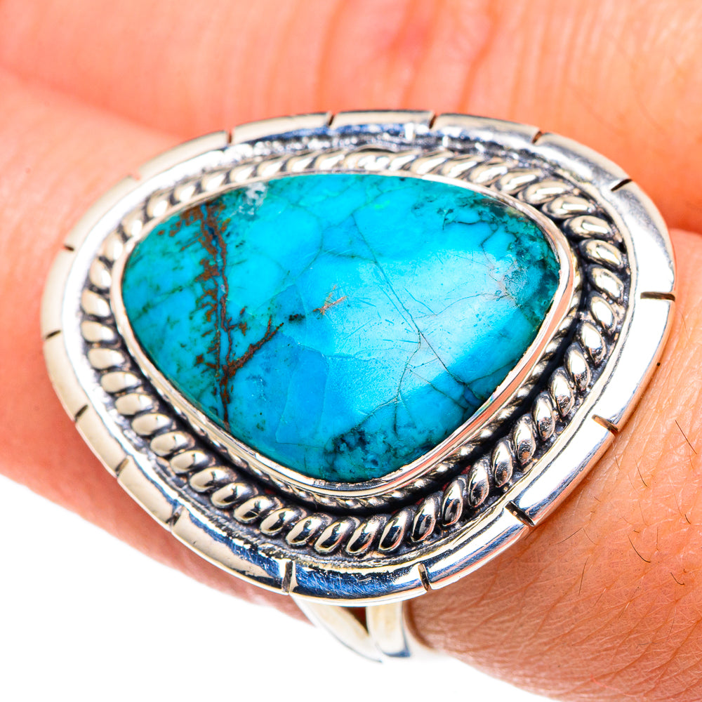 Chrysocolla Rings handcrafted by Anasilvercos - RING92045