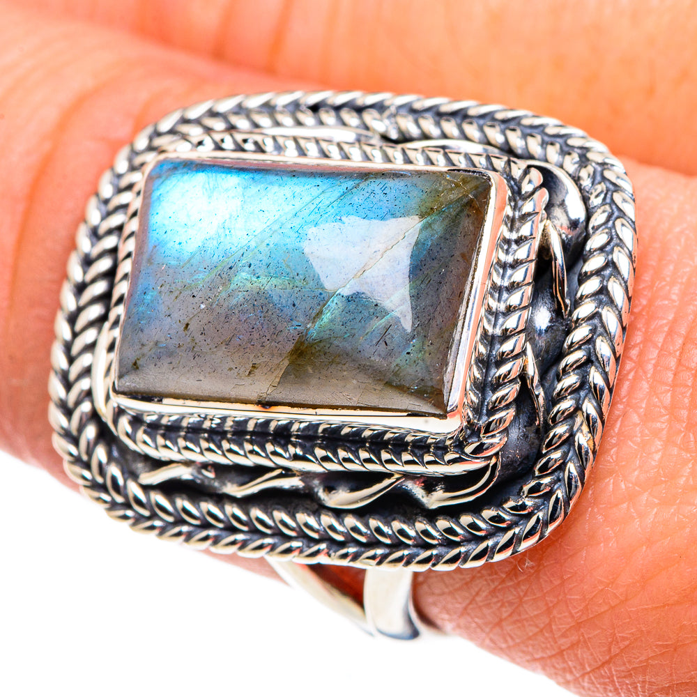 Labradorite Rings handcrafted by Anasilvercos - RING92046
