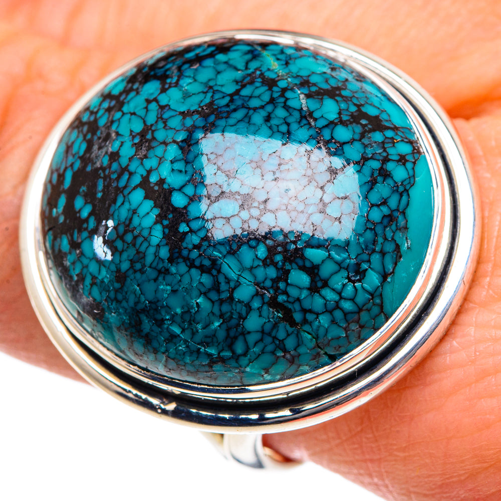 Tibetan Turquoise Rings handcrafted by Anasilvercos - RING92050