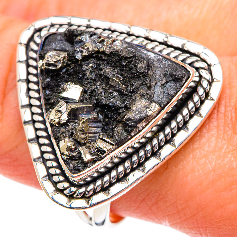 Pyrite Rings handcrafted by Anasilvercos - RING92064