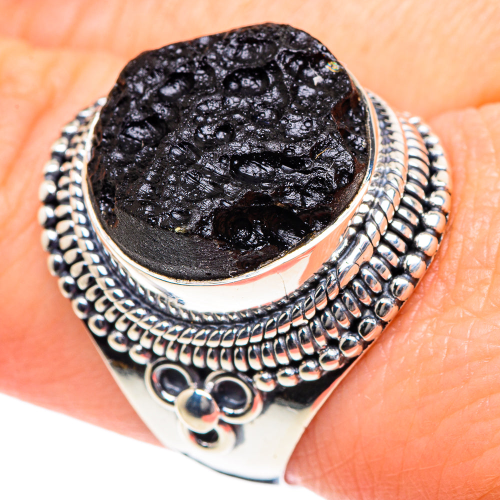 Tektite Rings handcrafted by Anasilvercos - RING92065