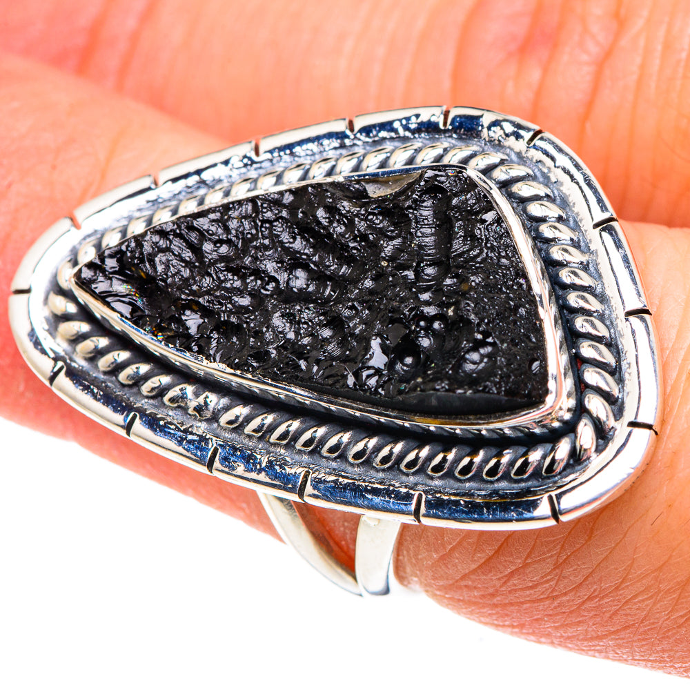 Tektite Rings handcrafted by Anasilvercos - RING92068