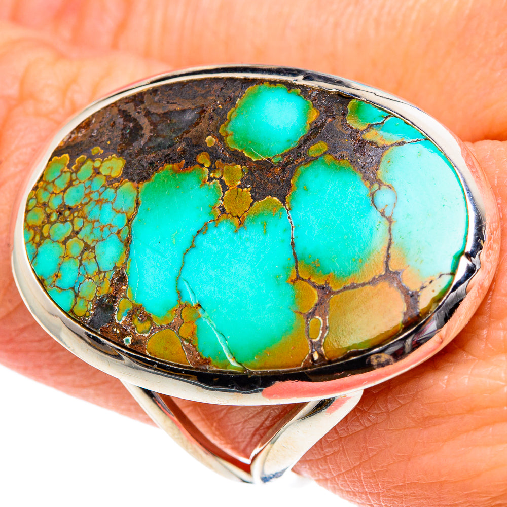 Tibetan Turquoise Rings handcrafted by Anasilvercos - RING92084
