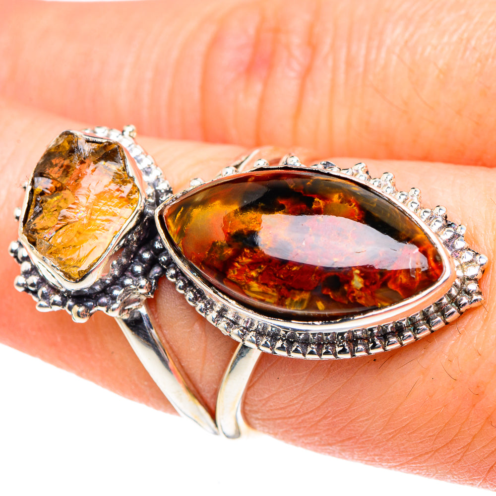 Golden Pietersite Rings handcrafted by Anasilvercos - RING92087